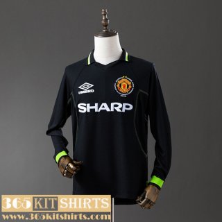 Retro Football Shirts Manchester United Away Mens Long Sleeve 98 99 FG956