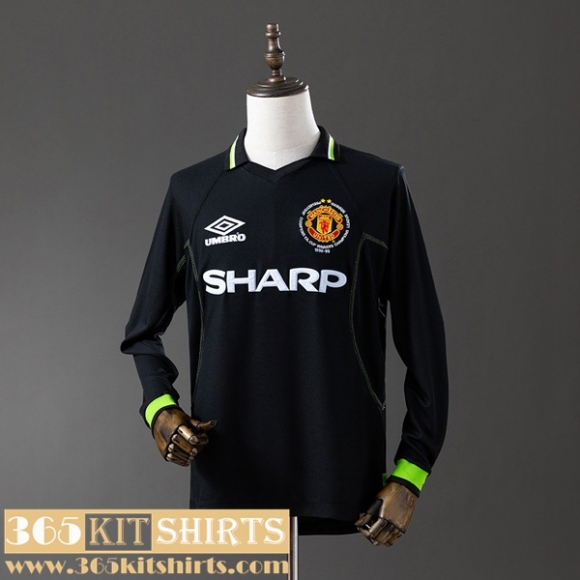 Retro Football Shirts Manchester United Away Mens Long Sleeve 98 99 FG956