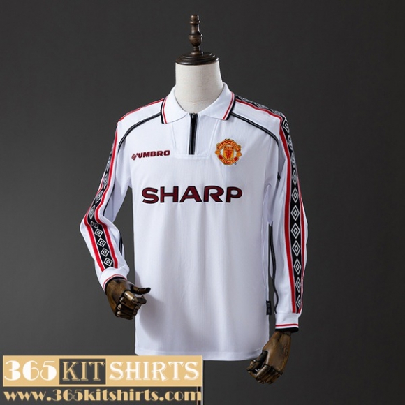 Retro Football Shirts Manchester United Mens Long Sleeve 98 99 FG958