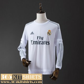 Retro Football Shirts Real Madrid Home Mens Long Sleeve 15 16 FG959