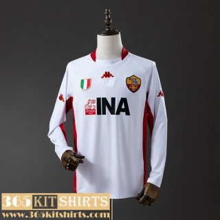 Retro Football Shirts Roma Away Mens Long Sleeve 2001 02 FG964