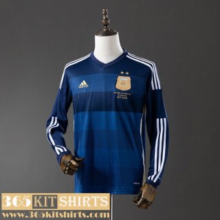 Retro Football Shirts Argentina Away Mens Long Sleeve 2014 FG967 Retro Football Shirts Argentina Away Mens Long Sleeve 2014 FG967