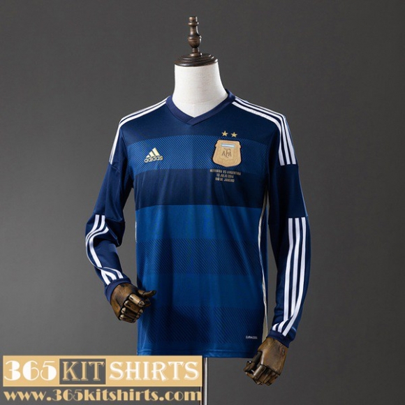Retro Football Shirts Argentina Away Mens Long Sleeve 2014 FG967 Retro Football Shirts Argentina Away Mens Long Sleeve 2014 FG967