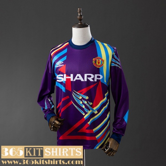 Retro Football Shirts Manchester United Goalkeepers Mens Long Sleeve 92 94 FG978