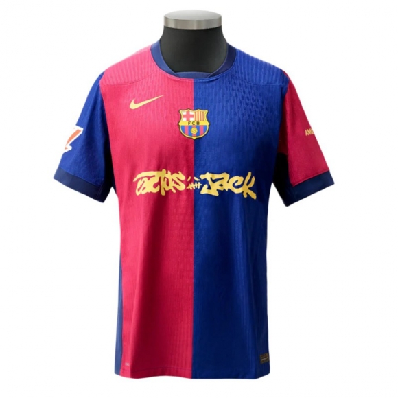 Football Shirts Barcelona Mens 24 25 Home travis scott