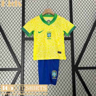 Retro Football Shirts Brazil Home Kids 2024