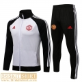 Jacket Manchester United White Black Mens 2021 2022 JK200