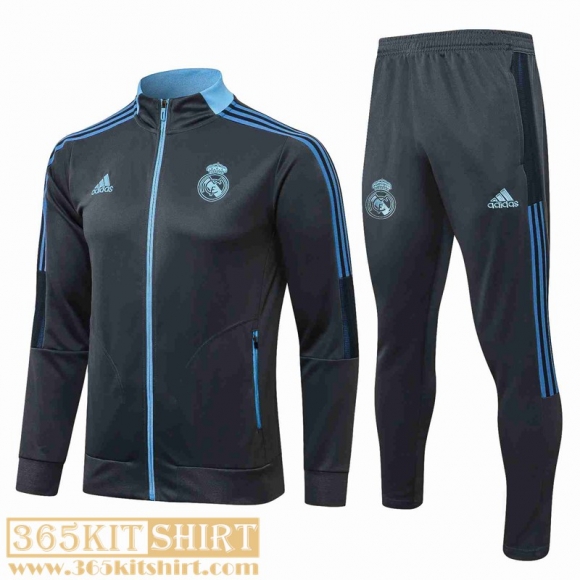 Jacket Real Madrid Grey foncé Mens 2021 2022 JK246