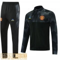 Jacket Manchester United Black Mens 2021 2022 JK271