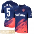 Football Shirt Atletico Madrid Away Mens 2021 2022 # R. De Paul 5