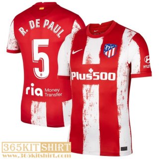 Football Shirt Atletico Madrid Home Mens 2021 2022 # R. De Paul 5