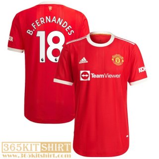 Football Shirt Manchester United Home Mens 2021 2022 # B.Fernandes 18