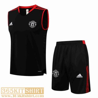 T-shirt Manchester United Black Mens 2021 2022 PL225