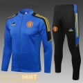 Jacket Manchester United Blue Kids 2021 2022 TK114