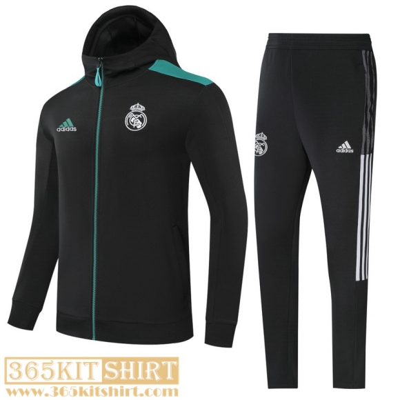 Jacket Real Madrid Black Kids 2021 2022 TK219