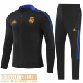 Jacket Real Madrid Black Kids 2021 2022 TK222