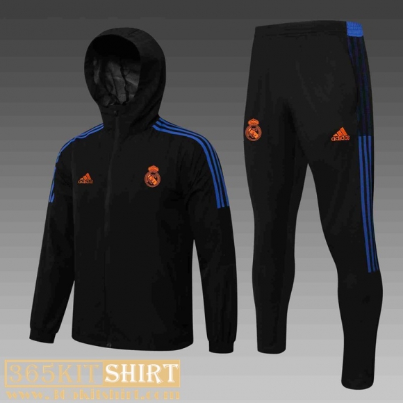 Windbreaker Real Madrid Black Mens 2021 2022 WK28