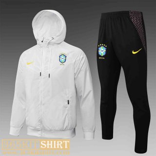 Windbreaker Brazil White Mens 2021 2022 WK36