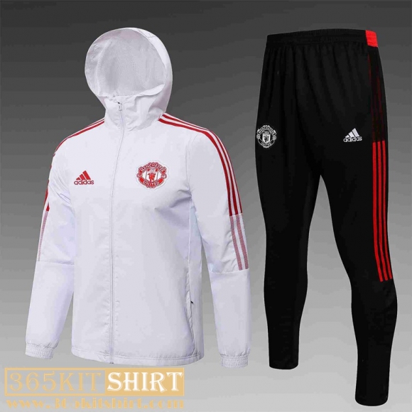 Windbreaker Manchester United White Mens 2021 2022 WK45