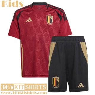 Football Shirts Belgium Home Kids EURO 2024