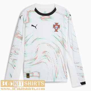 Football Shirts Portugal Away Mens 2025 Long Sleeve
