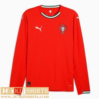 Football Shirts Portugal Home Mens 2025 Long Sleeve