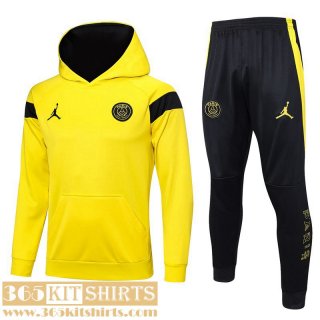 Hoodie PSG jaune Mens 2023 2024 SW57