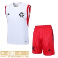 Training Sleeveless Flamengo Blanc Mens 2023 2024 TG761