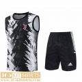 Training Sleeveless Juventus noir blanc Mens 2023 2024 TG783