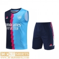 Training Sleeveless Arsenal bleu foncé bleu clair Mens 2023 2024 TG792