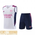 Training Sleeveless Arsenal Blanc Mens 2023 2024 TG794