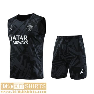 Training Sleeveless PSG noir Mens 2023 2024 TG806