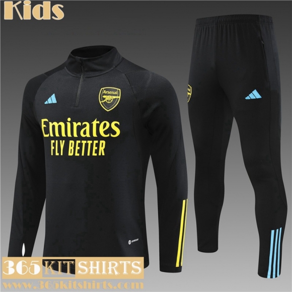 KIT : Training Arsenal noir Enfant 2023 2024 TK579