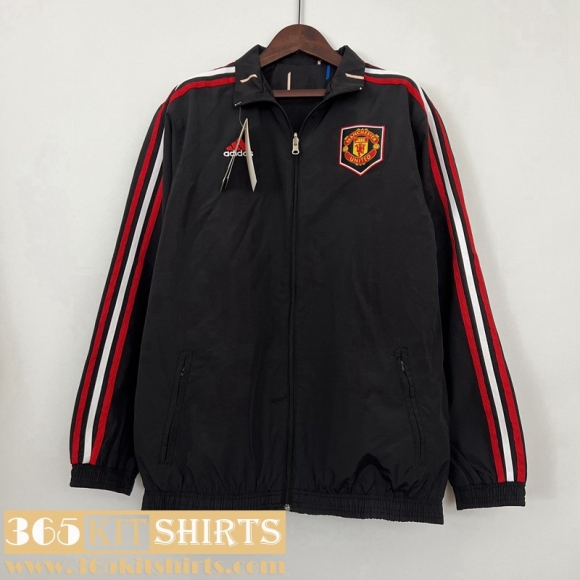 Windbreaker Manchester United noir Mens 2023 2024 WK276