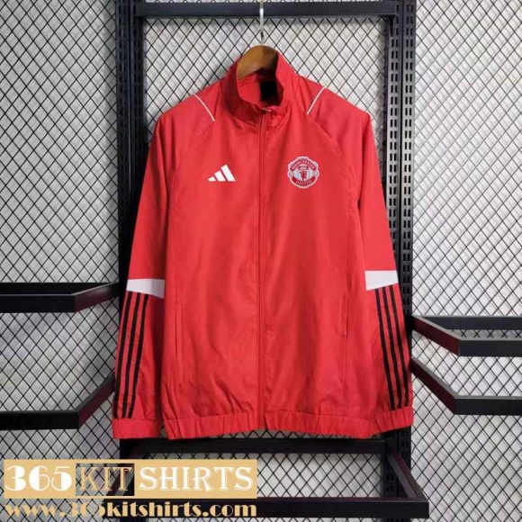 Windbreaker Manchester United rouge Mens 2023 2024 WK319