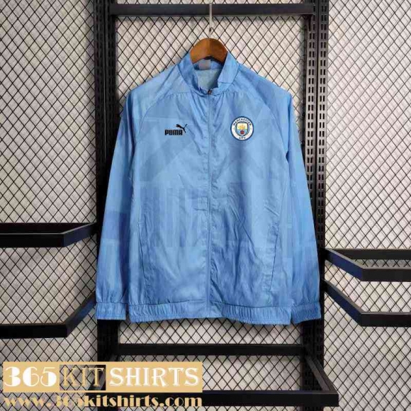 Windbreaker Manchester City bleu ciel Mens 2023 2024 WK364