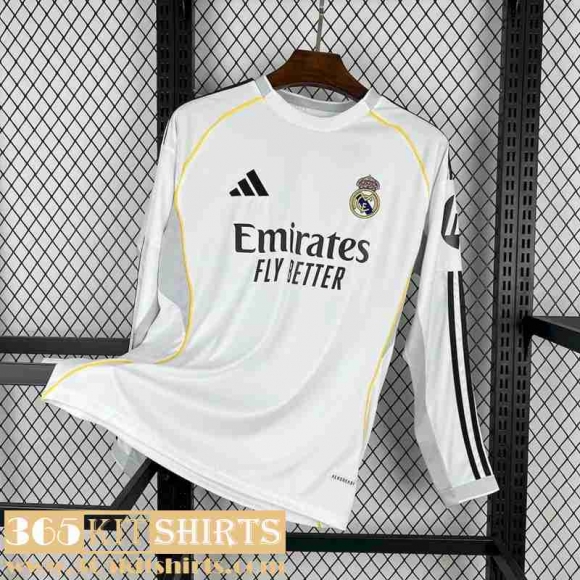 Football Shirts Real Madrid Home Mens Long Sleeve 25 26