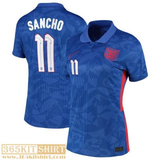 National team football shirts England Away Womens 2021 Sancho #11