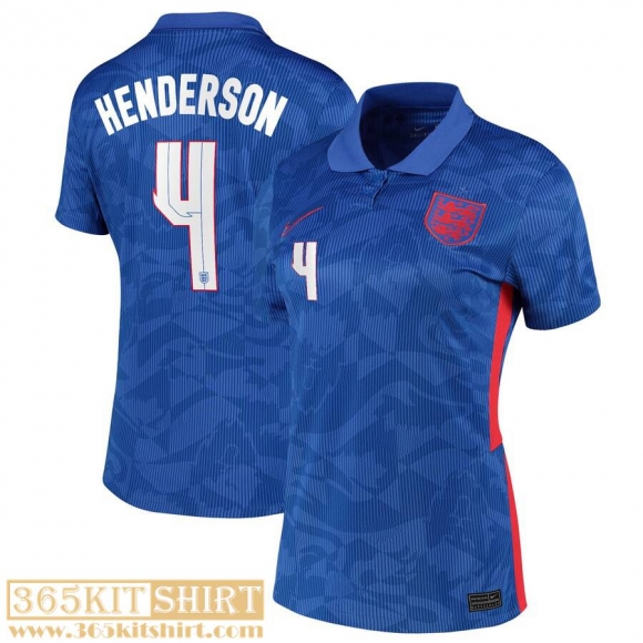 National team football shirts England Away Womens 2021 Henderson #4