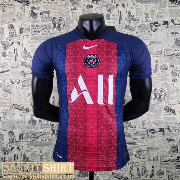 T-Shirt PSG Blue red Mens 2022 2023 PL419