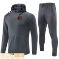 Hoodie PSG Grey Mens 2021 2022 SW28