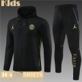 KIT: Hoodie PSG black Kids 2023 2024 TK589