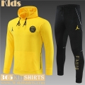 KIT: Hoodie PSG YELLOW Kids 2023 2024 TK590