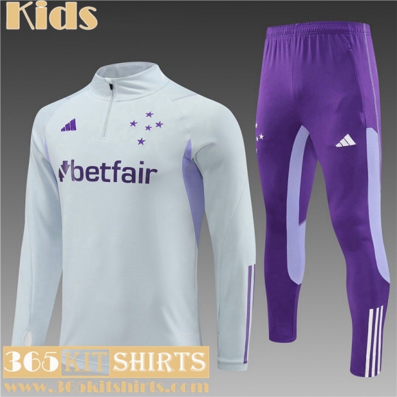 KIT: Training Cruzeiro gray Kids 2023 2024 TK619