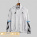 Windbreaker Real Madrid White Mens 2023 2024 WK380