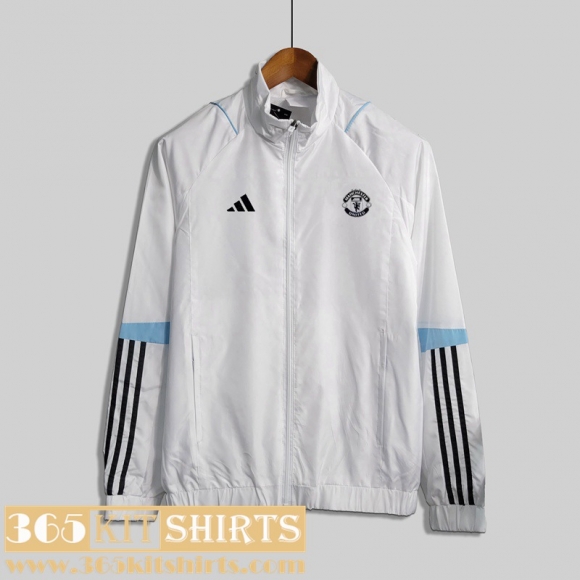 Windbreaker Manchester United White Mens 2023 2024 WK383