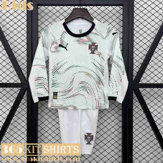 Football Shirts Portugal Away Long Sleeve Kids 2025