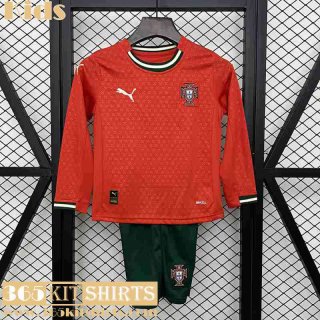 Football Shirts Portugal Home Long Sleeve Kids 2025