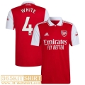 Football Shirt Arsenal Home Mens 2022 2023 White 4