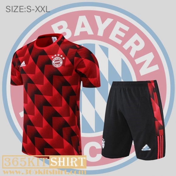 T-Shirt Bayern Munich Red Black Mens 2022 2023 PL604